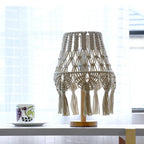 Macrame Side table lamp Table Lamp