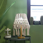 Macrame Side table lamp Table Lamp