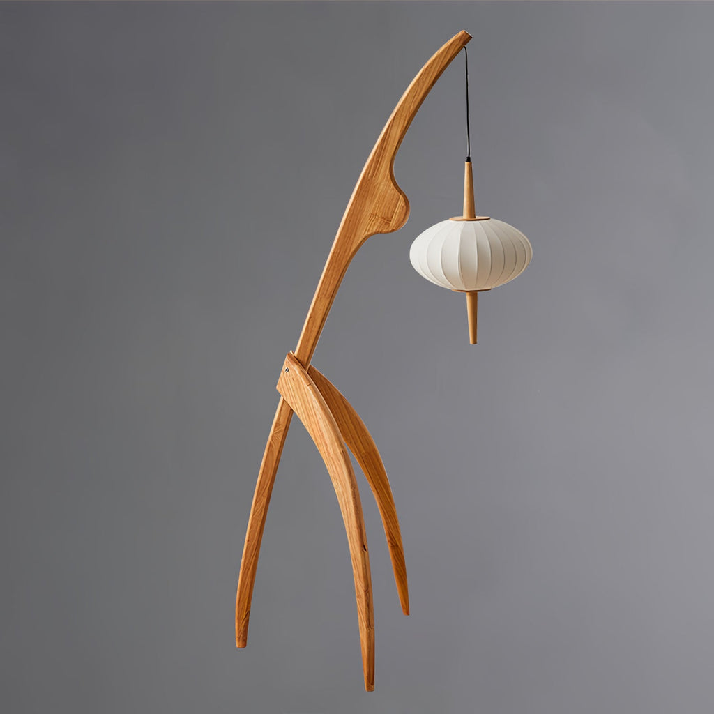 Mantis Wood Torchiere Lamp Floor Lamp