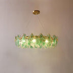 Maple Leaf Glass Ceiling fixture Chandelier