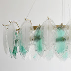 Maple Leaf Glass Ceiling fixture Chandelier