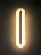 Alabaster Rounded Wall Light