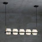 Alabaster Square Box Chandelier