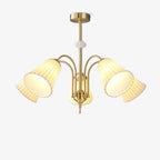 Medieval Ceramic Trumpet Crown Chandelier