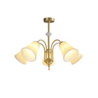 Medieval Ceramic Trumpet Crown Chandelier