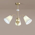 Medieval Ceramic Trumpet Crown Chandelier