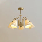 Medieval Ceramic Trumpet Crown Chandelier