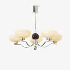 Medieval Glass Bowl Candelabrum Chandelier