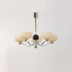 Medieval Glass Bowl Candelabrum Chandelier