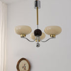 Medieval Glass Bowl Candelabrum Chandelier