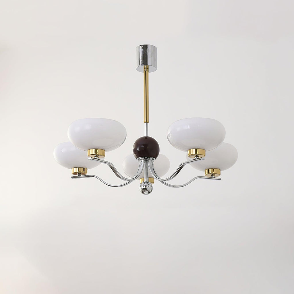 Medieval Glass Bowl Candelabrum Chandelier