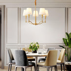 Meridian Mid Century Brass Pendant light Chandelier