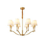Meridian Mid Century Brass Pendant light Chandelier