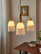 Mesh Tassel Glass Electrolier Chandelier