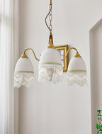 Mesh Tassel Glass Electrolier Chandelier