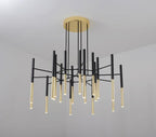 Metal Tubular Gasolier Chandelier