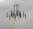 Metal Tubular Gasolier Chandelier