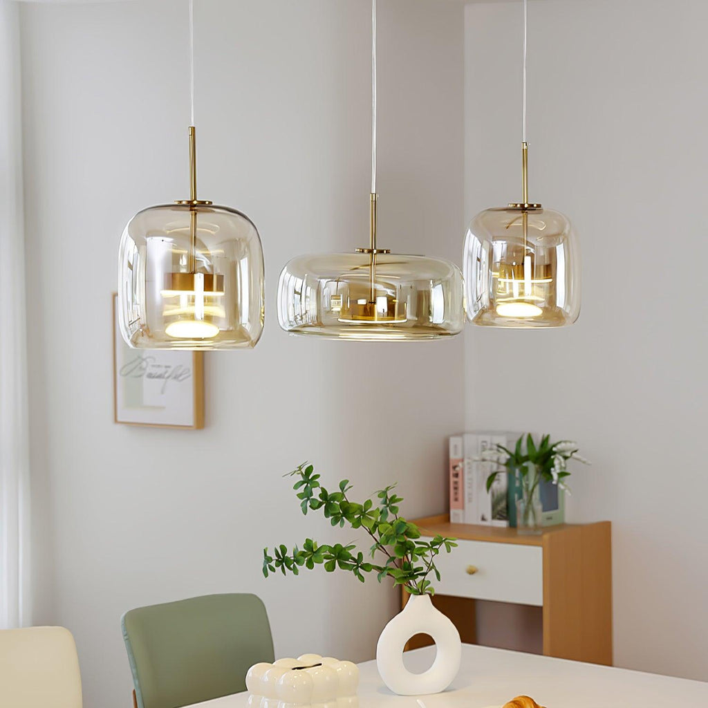 Metro Sphere Glass Hanging light Pendant Lamp