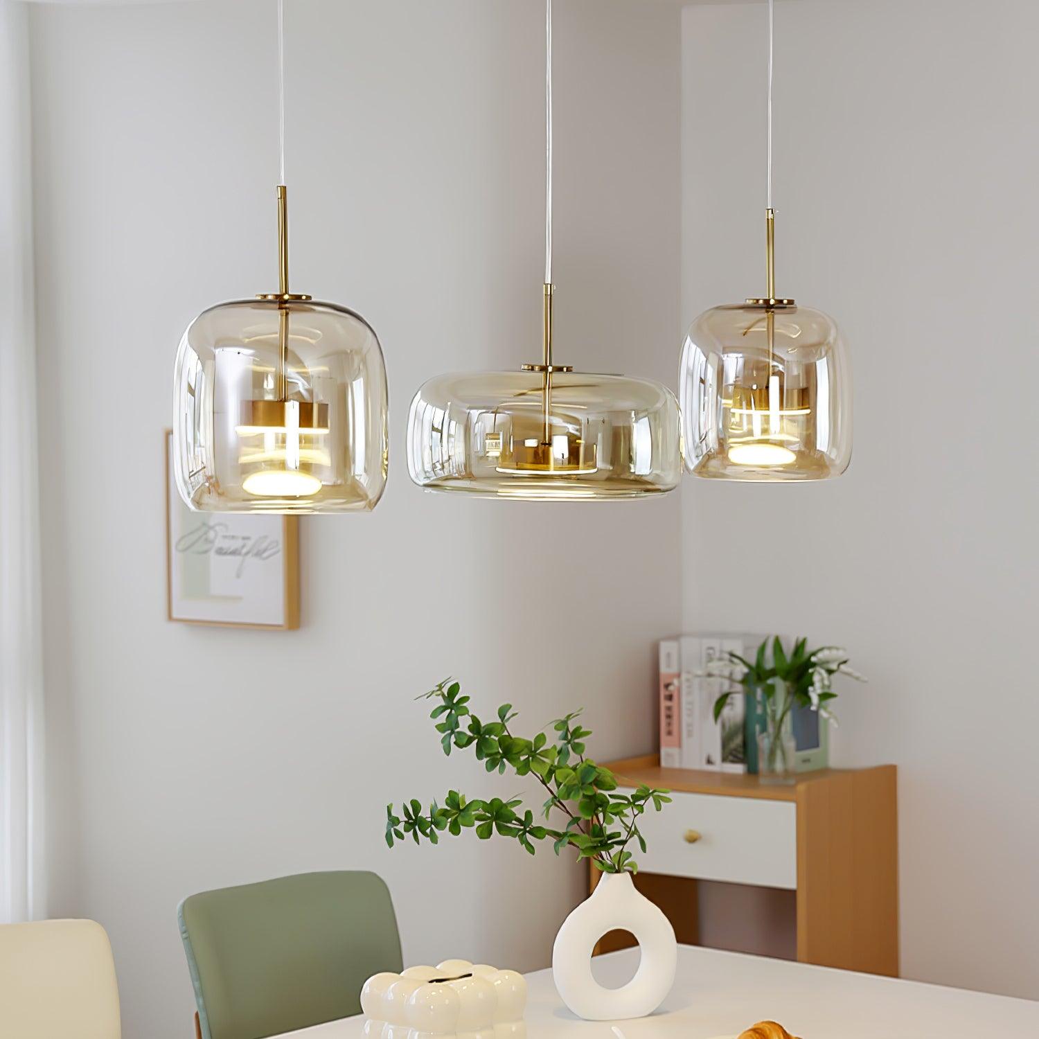 Metro Sphere Glass Hanging light Pendant Lamp