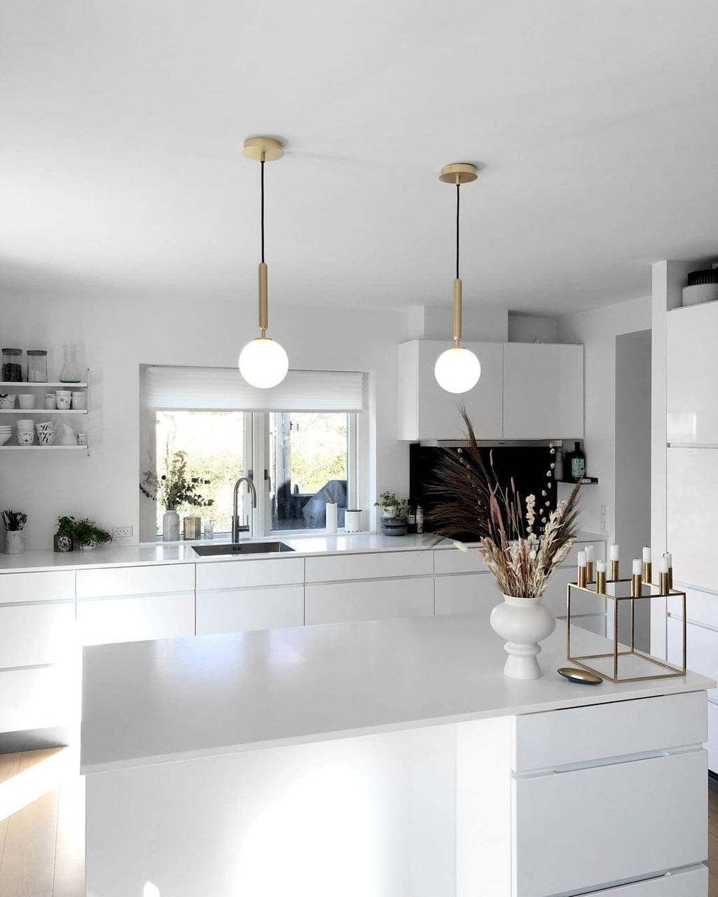 Miira Brass Hanging light Pendant Light