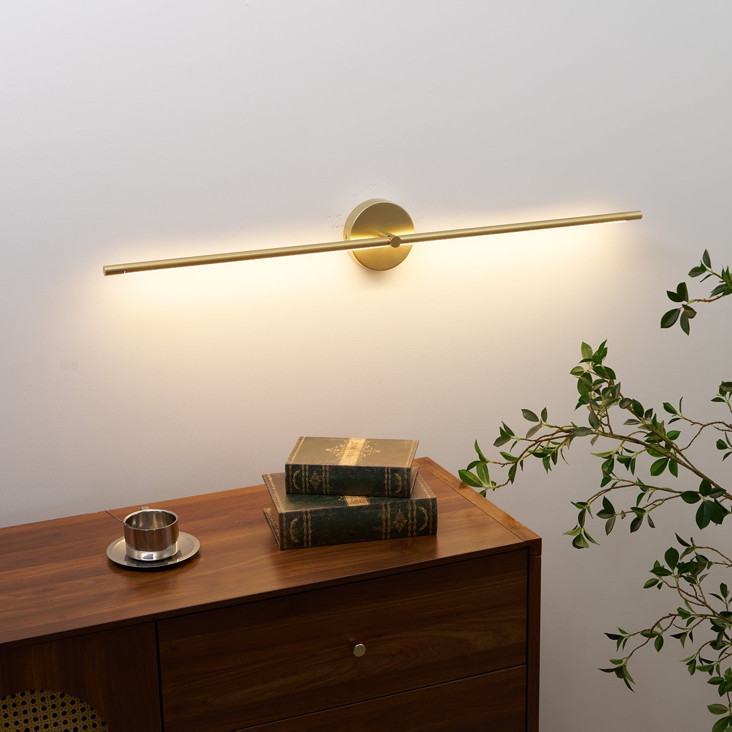 Minimalist Linear LED Plug-in Wall Lamp