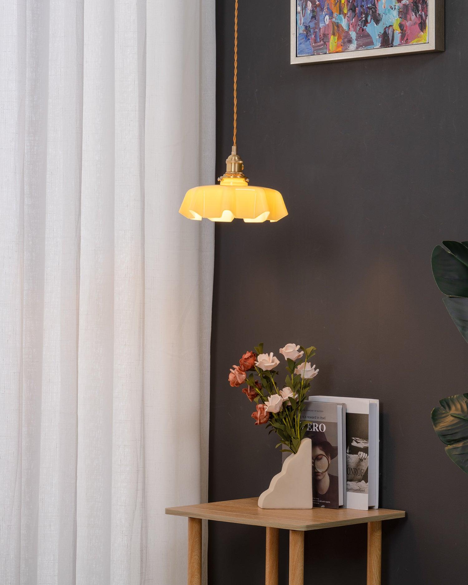 French Flower Houselight Pendant Swag Light