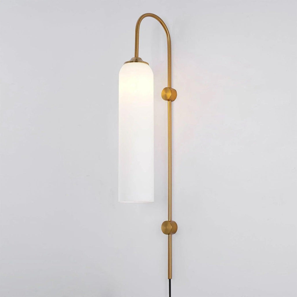 Modern Glass Plug-In Wall Lamp