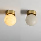 Moon Alabaster Overhead light Ceiling Light