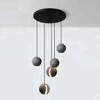 Moon Concrete Ceiling light fitting Pendant Lamp