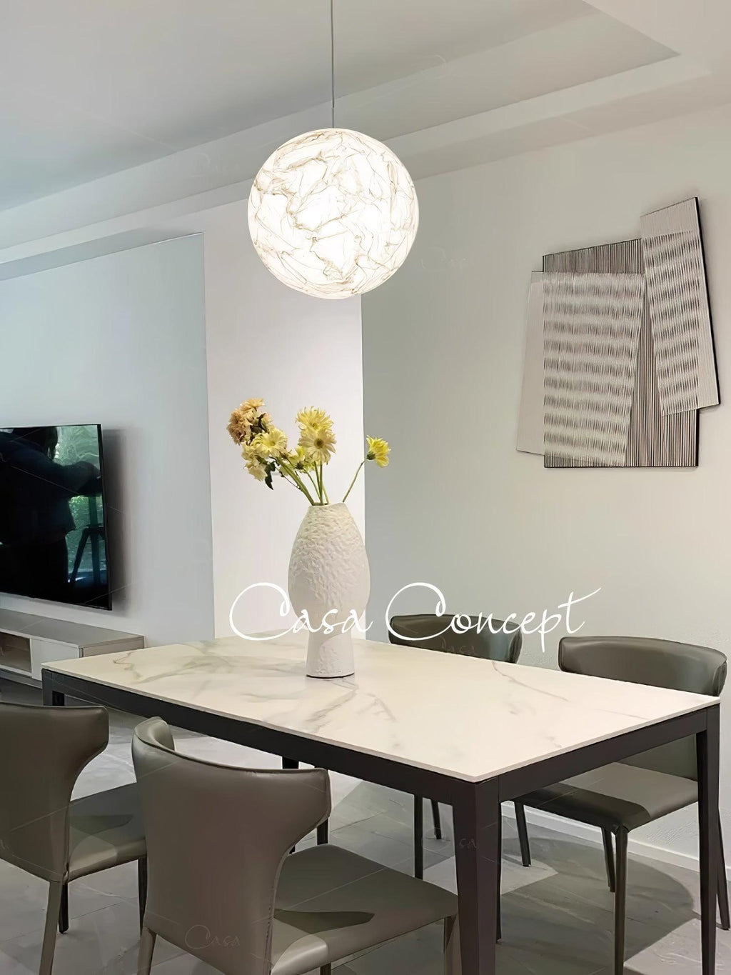 Moon Silk Droplight Pendant Lamp