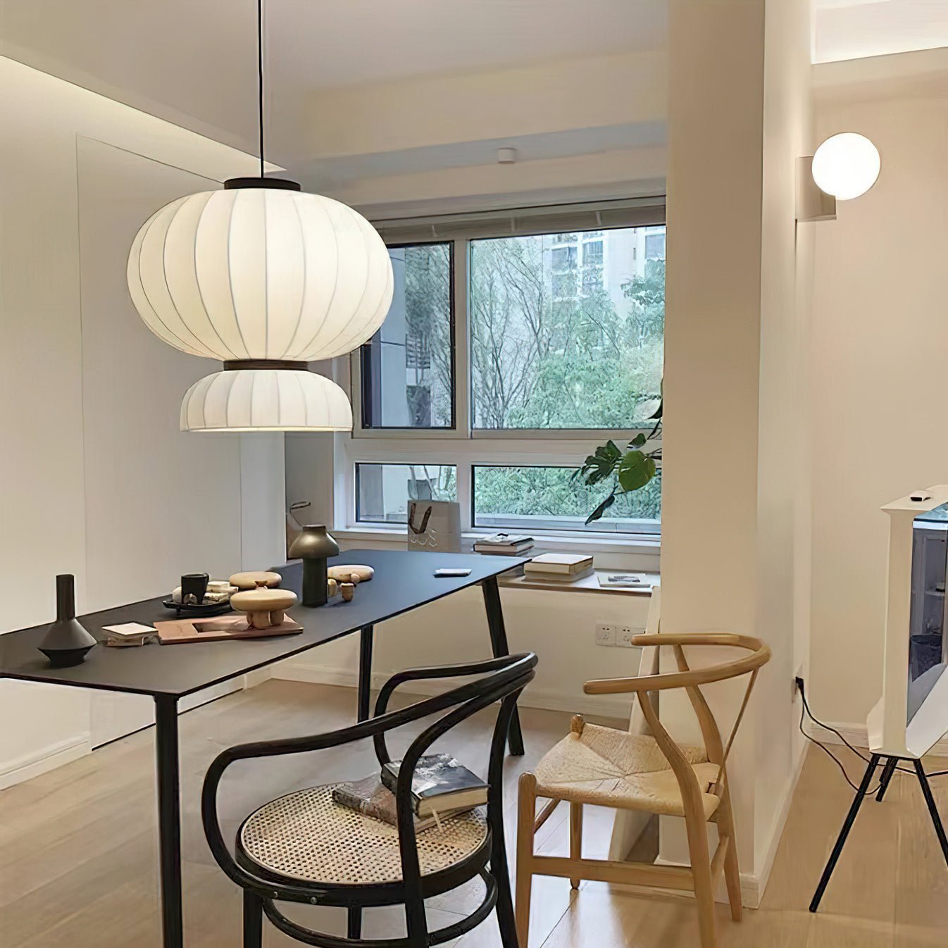 Mulberry Silk Lantern Droplight Pendant Light