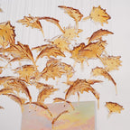 Multicolor Crystal Maple Leaf Electrolier Chandelier