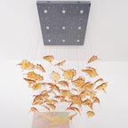 Multicolor Crystal Maple Leaf Electrolier Chandelier