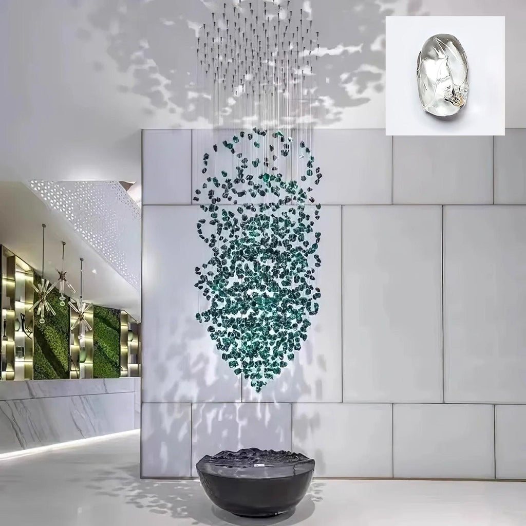 Multicolor Crystal Stone Electrolier Chandelier