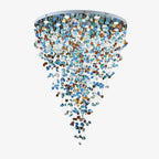 Multicolor Crystal Stone Electrolier Chandelier