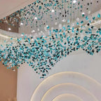 Multicolor Crystal Stone Electrolier Chandelier