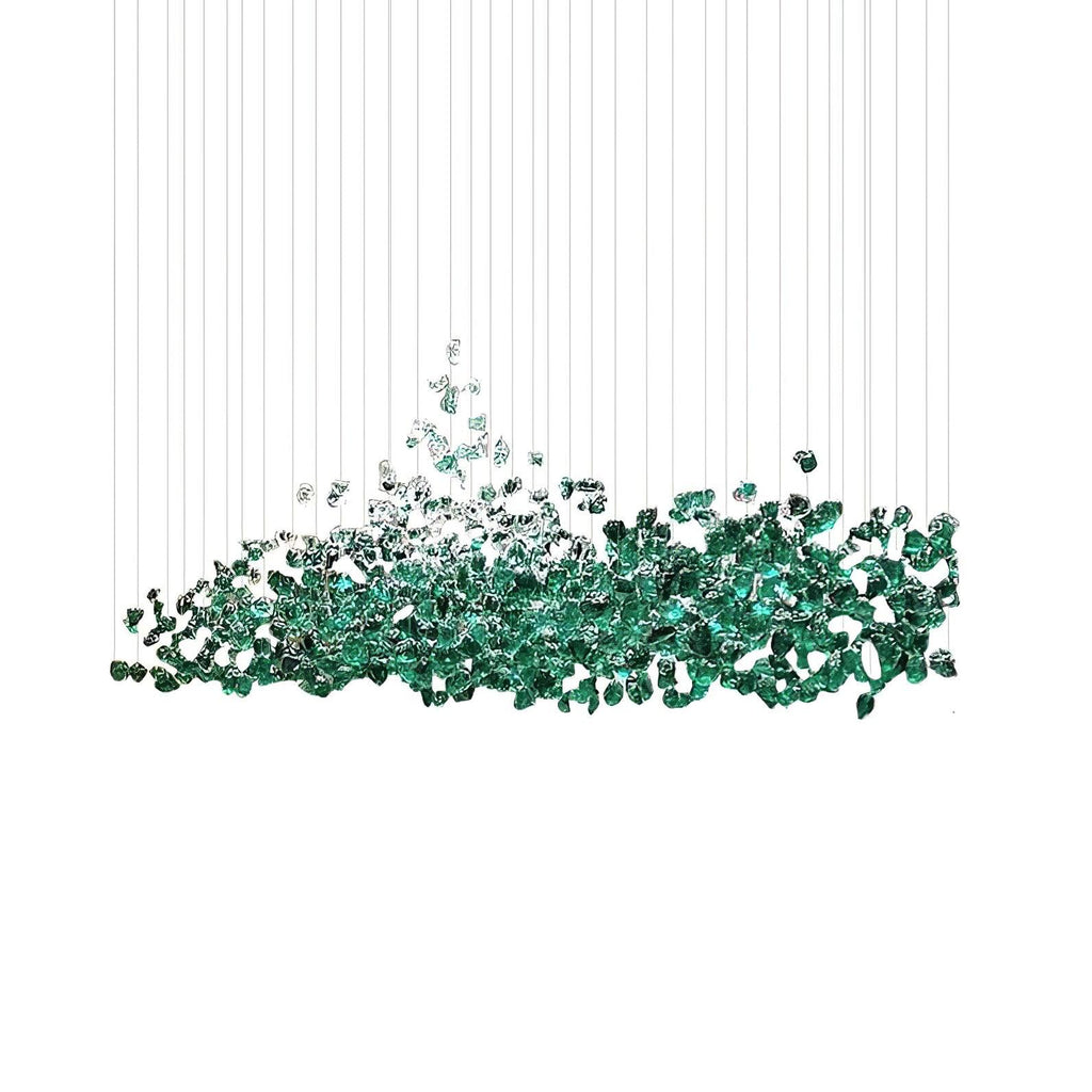 Multicolor Crystal Stone Electrolier Chandelier