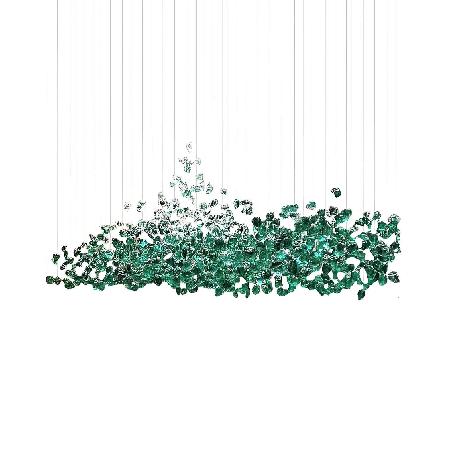 Multicolor Crystal Stone Electrolier Chandelier