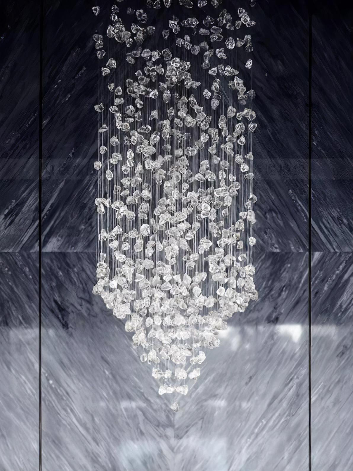Multicolor Crystal Stone Electrolier Chandelier