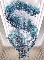 Multicolor Crystal Stone Electrolier Chandelier