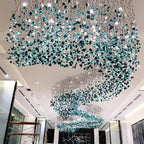 Multicolor Crystal Stone Electrolier Chandelier