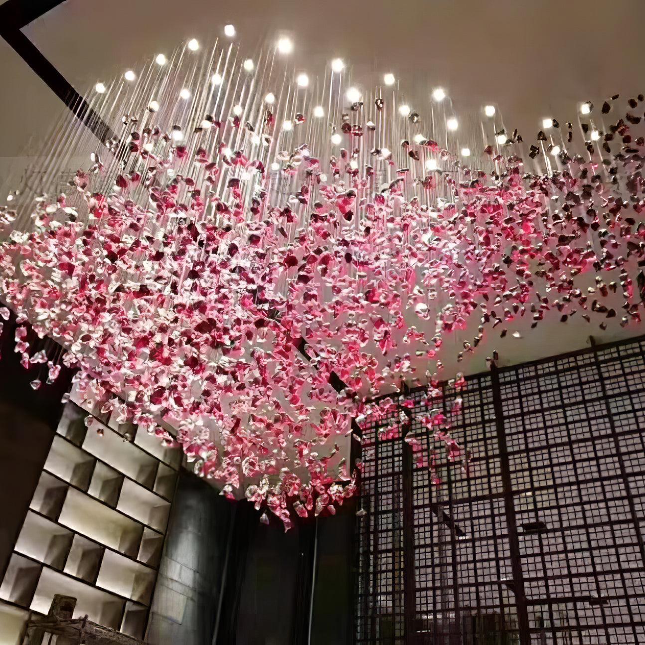 Multicolor Crystal Stone Electrolier Chandelier