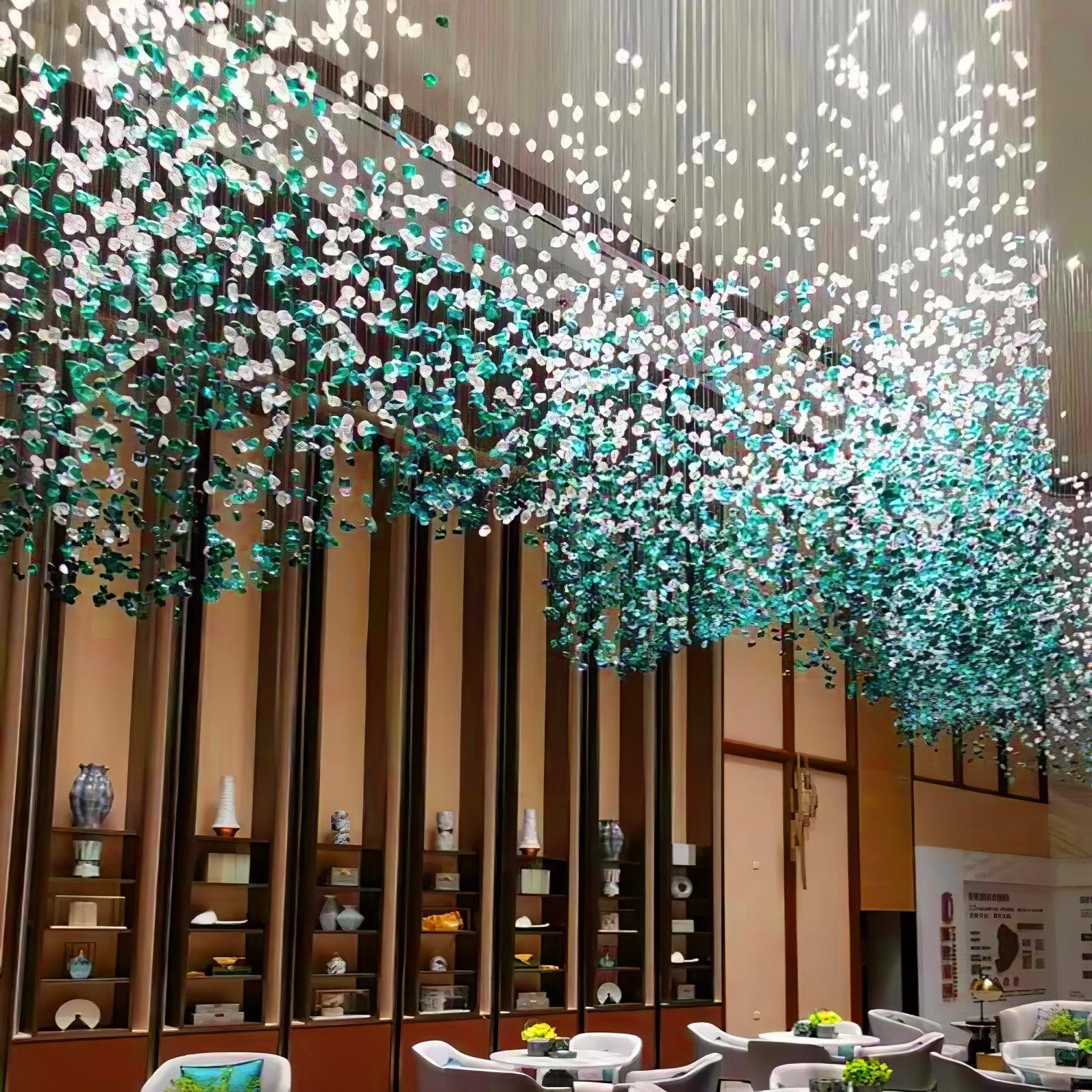 Multicolor Crystal Stone Electrolier Chandelier