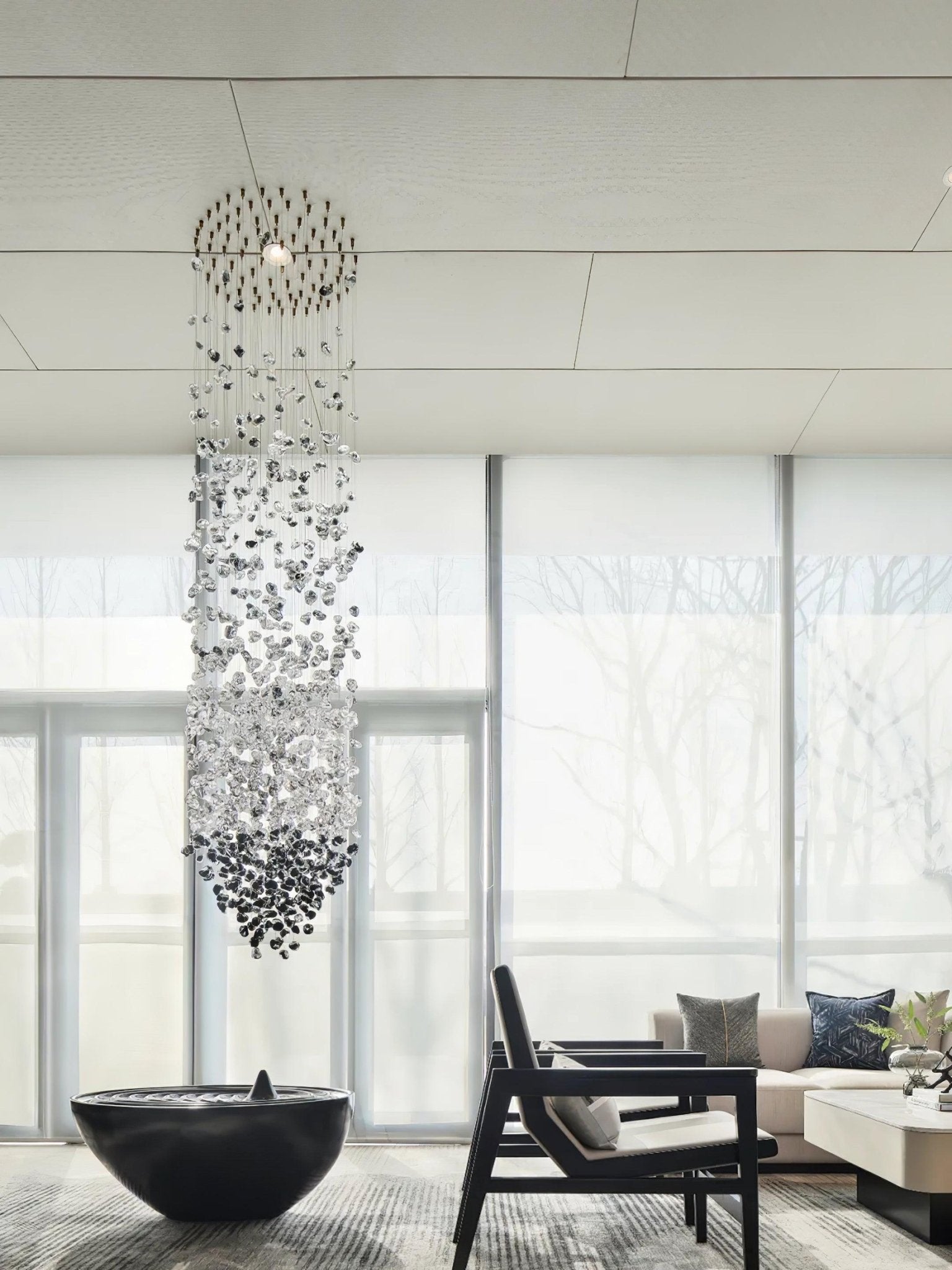 Multicolor Crystal Stone Electrolier Chandelier