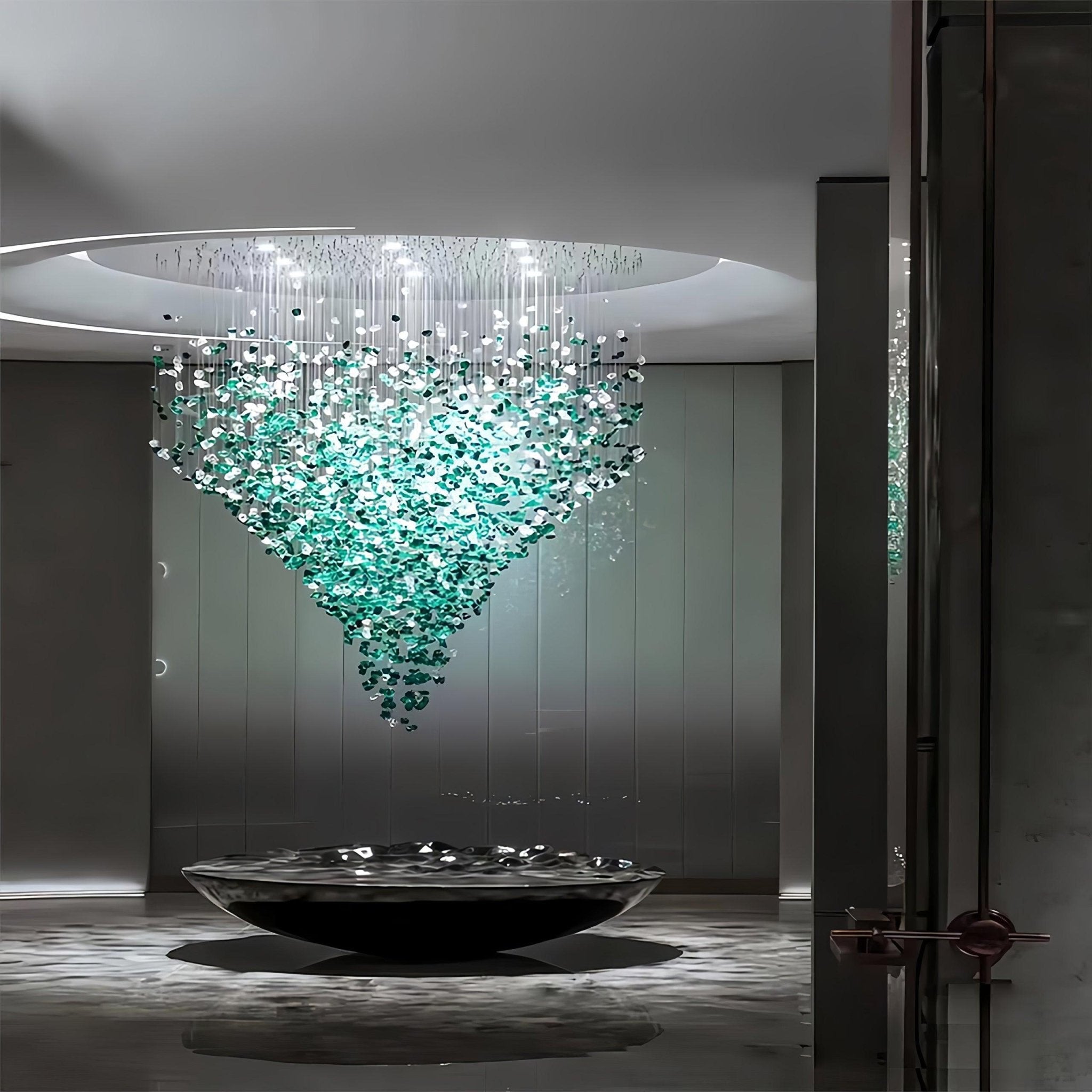 Multicolor Crystal Stone Electrolier Chandelier