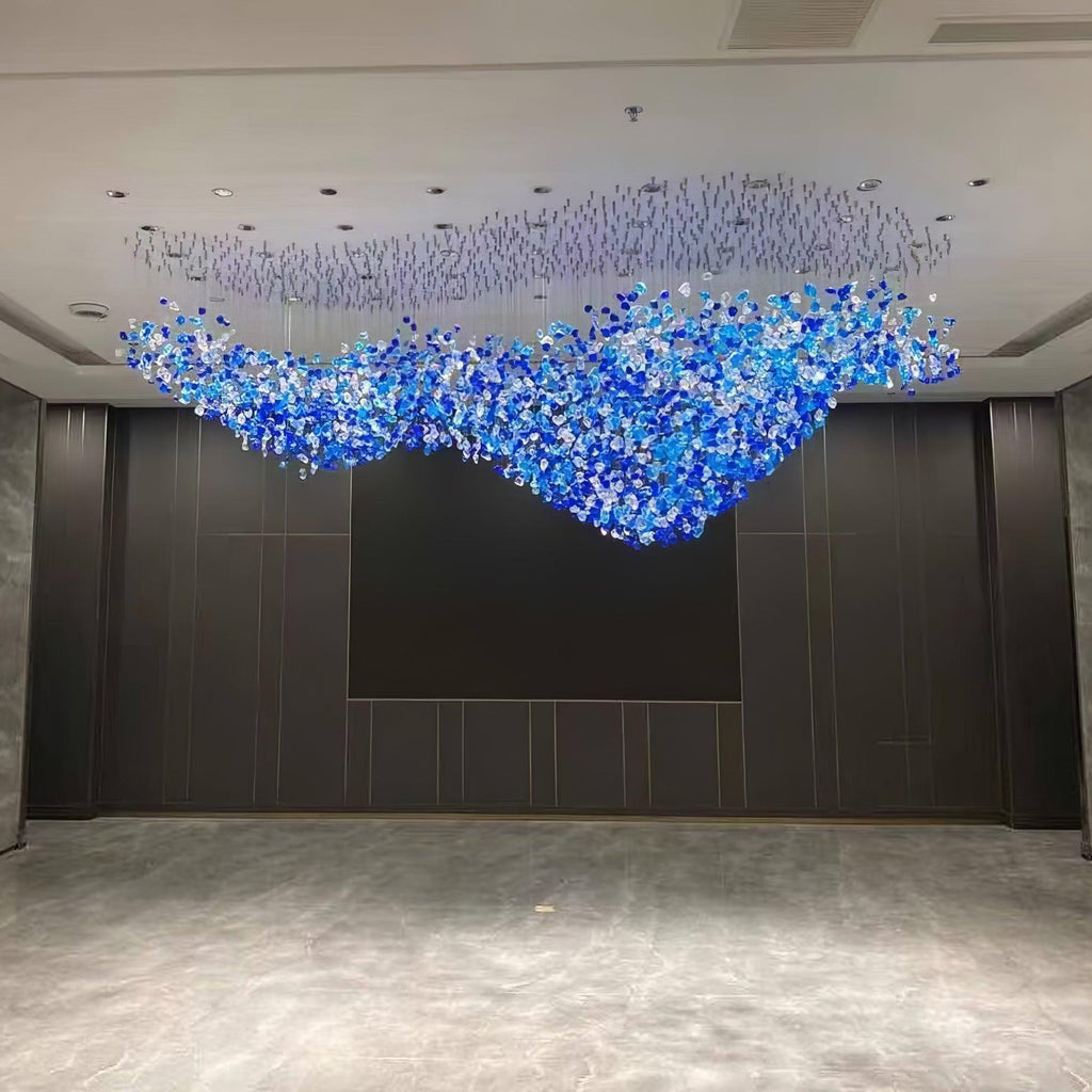 Multicolor Crystal Stone Electrolier Chandelier