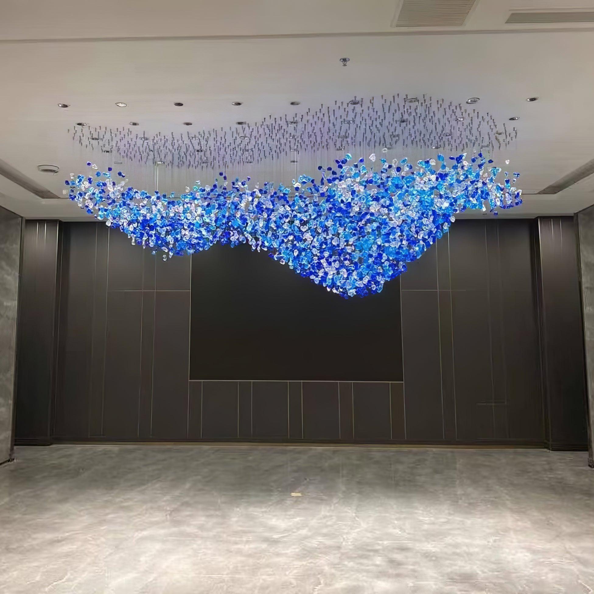 Multicolor Crystal Stone Electrolier Chandelier