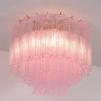 Murano Pink Glass Ceiling light Ceiling Light