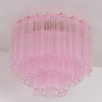 Murano Pink Glass Ceiling light Ceiling Light
