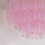 Murano Pink Glass Ceiling light Ceiling Light